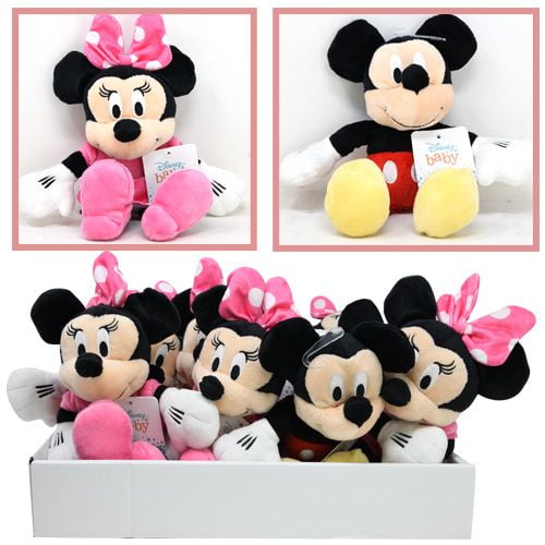 2pcs/set Mickey Mouse Minnie Mouse Disney Plush Dol Stuffed Kids Toy Doll Gifts